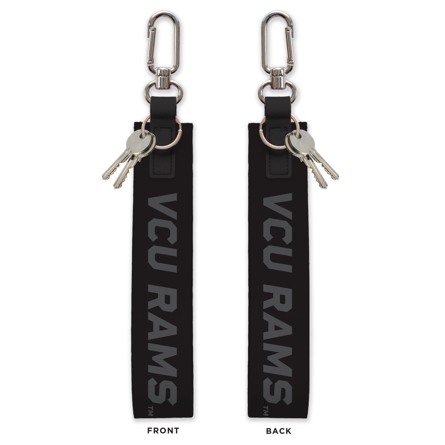 VCU Blackout Oversized Strap Keychain
