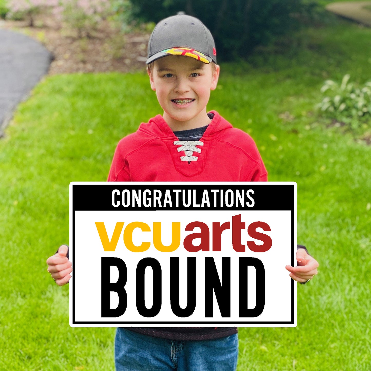 CONGRATULATIONS VCU ARTS BOUND LAWN SIGN- online only