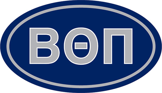 Beta Theta Pi Oval Fraternity Car Magnet Set of 2