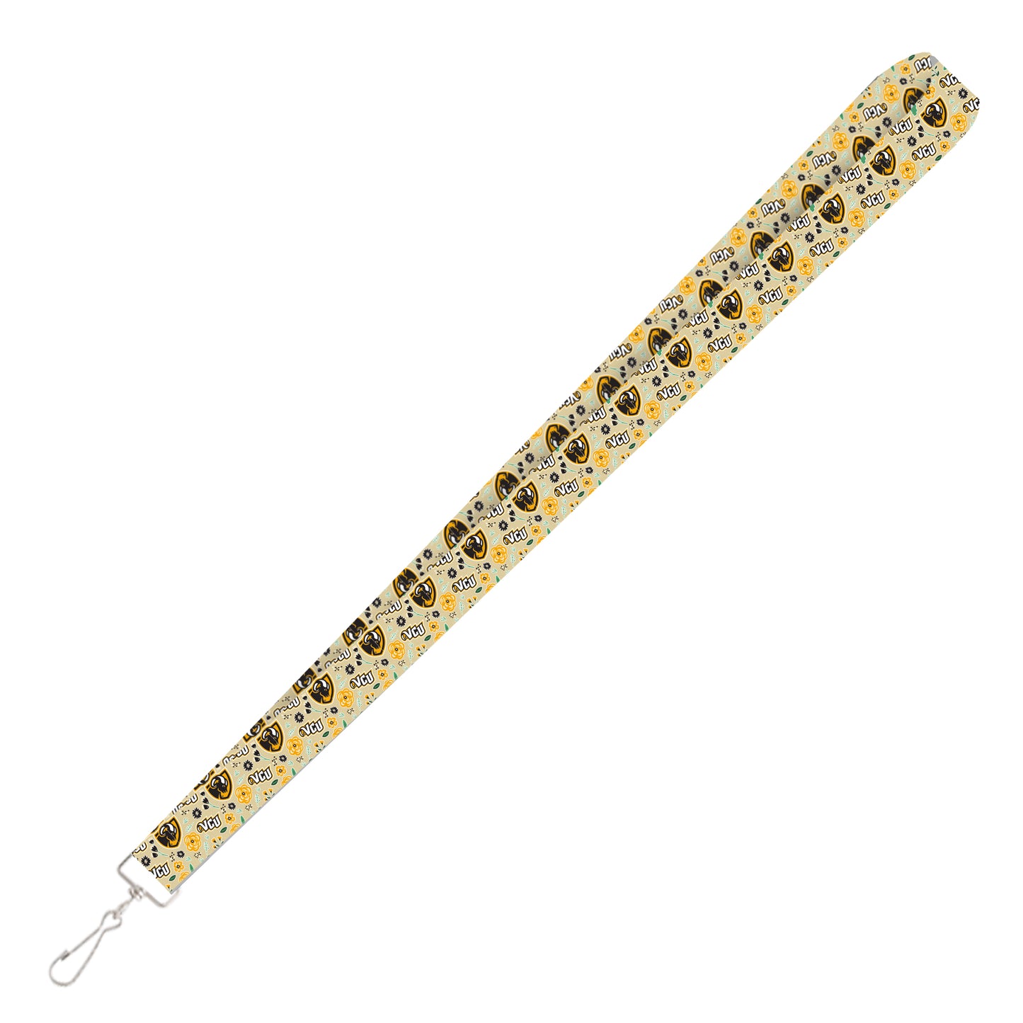 VCU Floral Lanyard