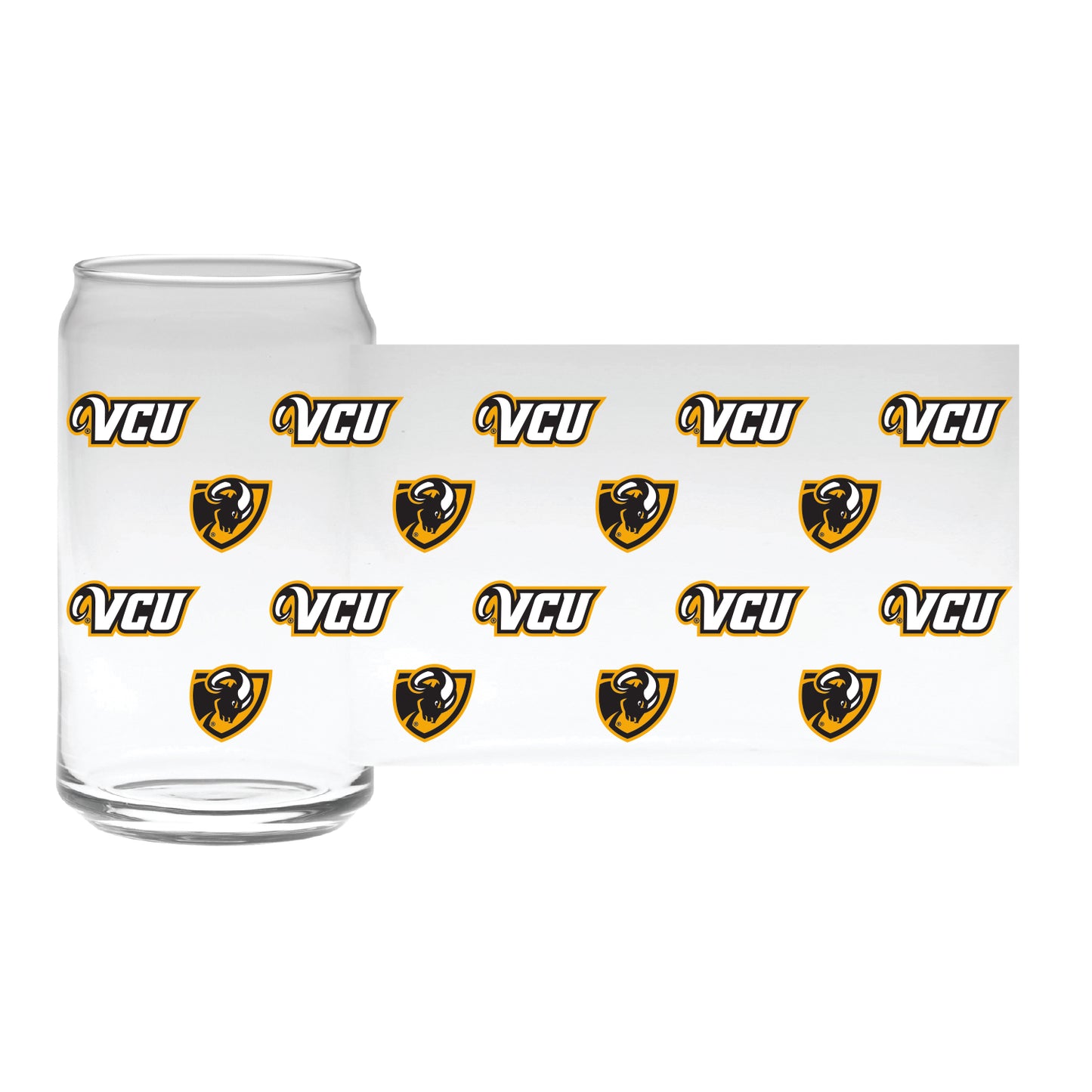 VCU True Colors Vivid Can Glass - Virginia Book Company