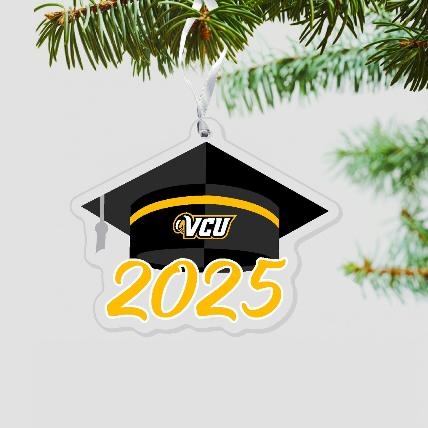 VCU Grad Cap Ornament 2025