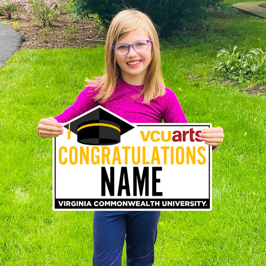 Customizable Congratulations VCUarts Graduate Lawn Sign - online only