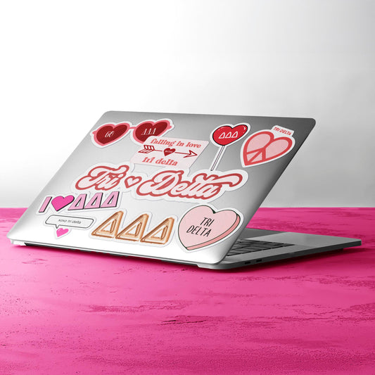 Delta Delta Delta- Sticker Sheet- Love Theme