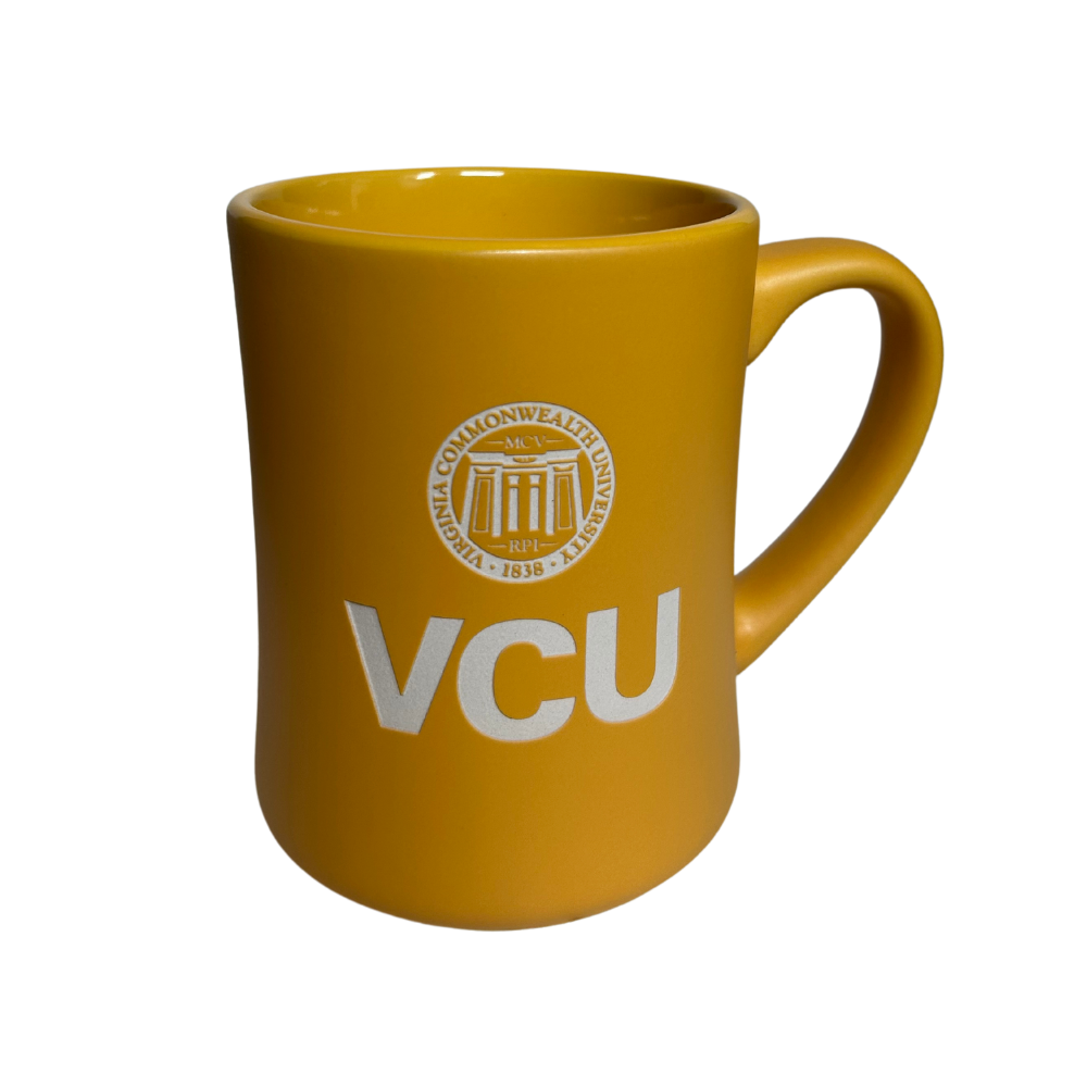 VCU Diner Mug- 16 oz gold matte
