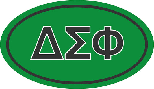 Delta Sigma Phi Oval Fraternity Car Magnet Set of 2