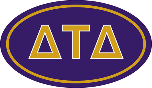 Delta Tau Delta Oval Fraternity Car Magnet Set of 2