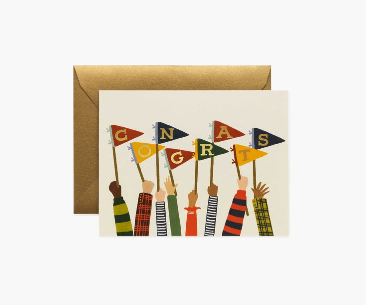 Congrats Pennant Card
