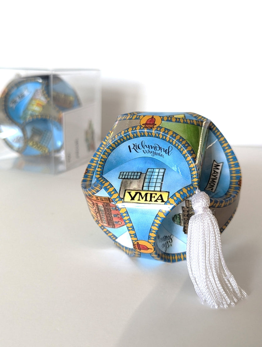 Richmond, VA Globe Ornament