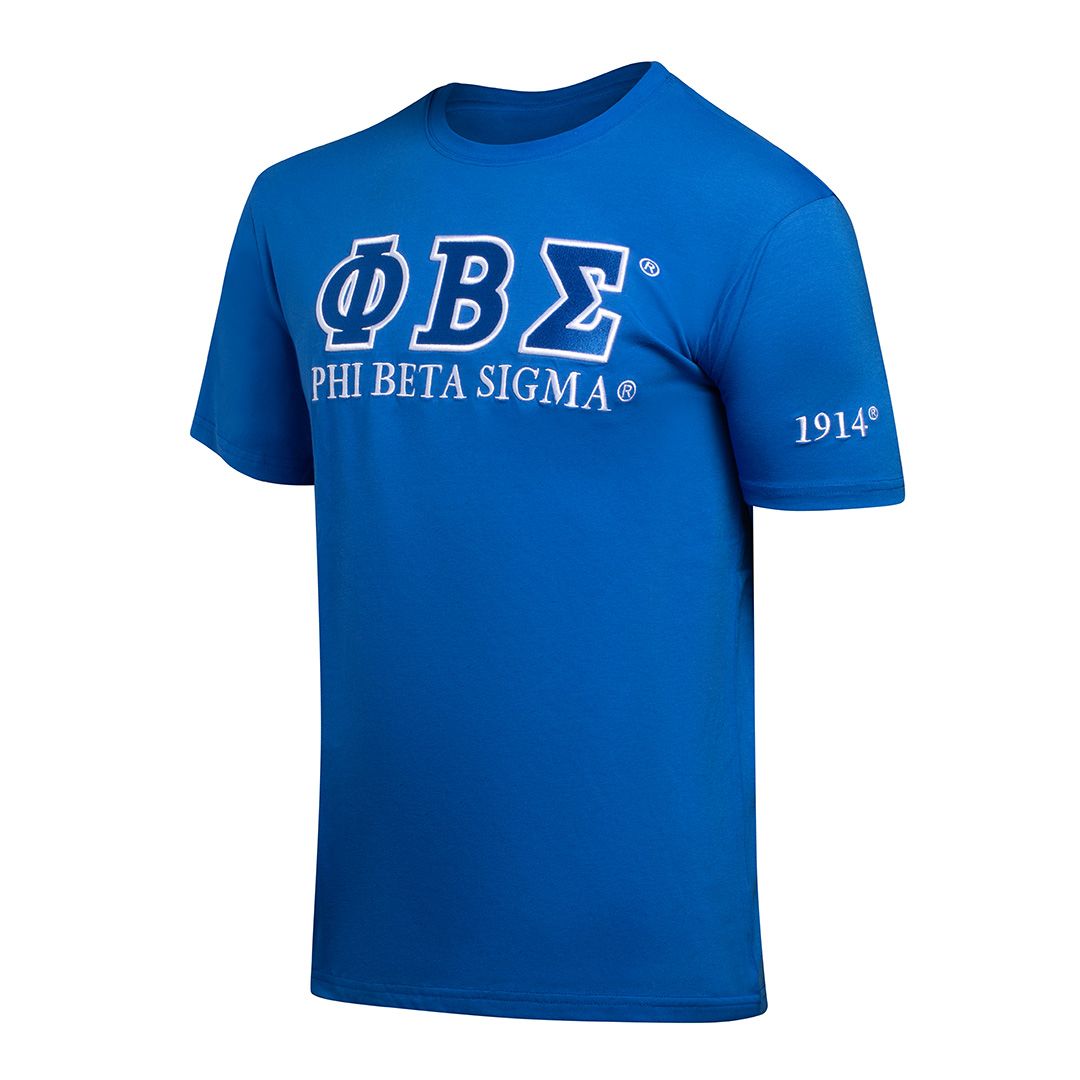 Phi Beta Sigma Luxury Embroidered Tee