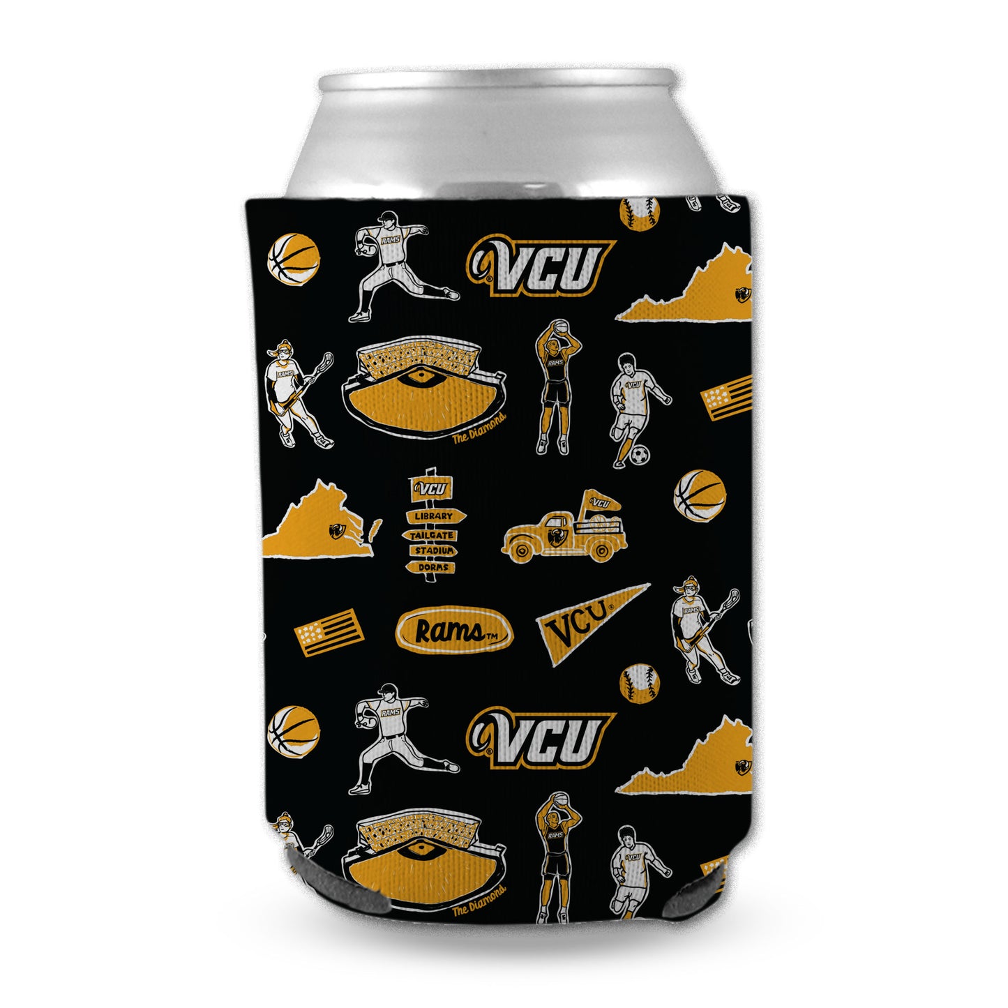 VCU Impressions Can Holder Coozie