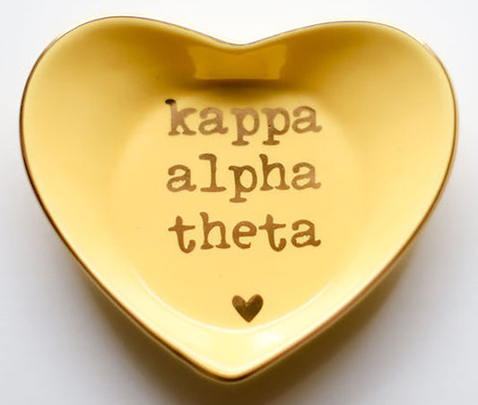 Kappa Alpha Theta Ceramic Ring Dish