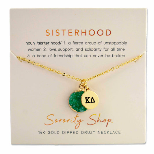 Kappa Delta Sisterhood Druzy Necklace