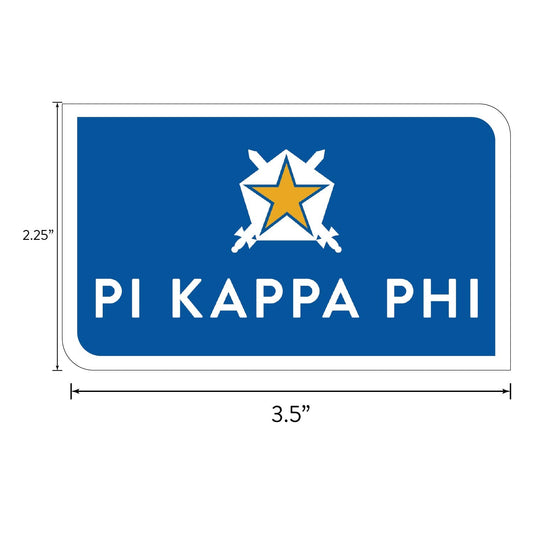Pi Kappa Phi Fraternity Sticker Sheet- Brand Focus