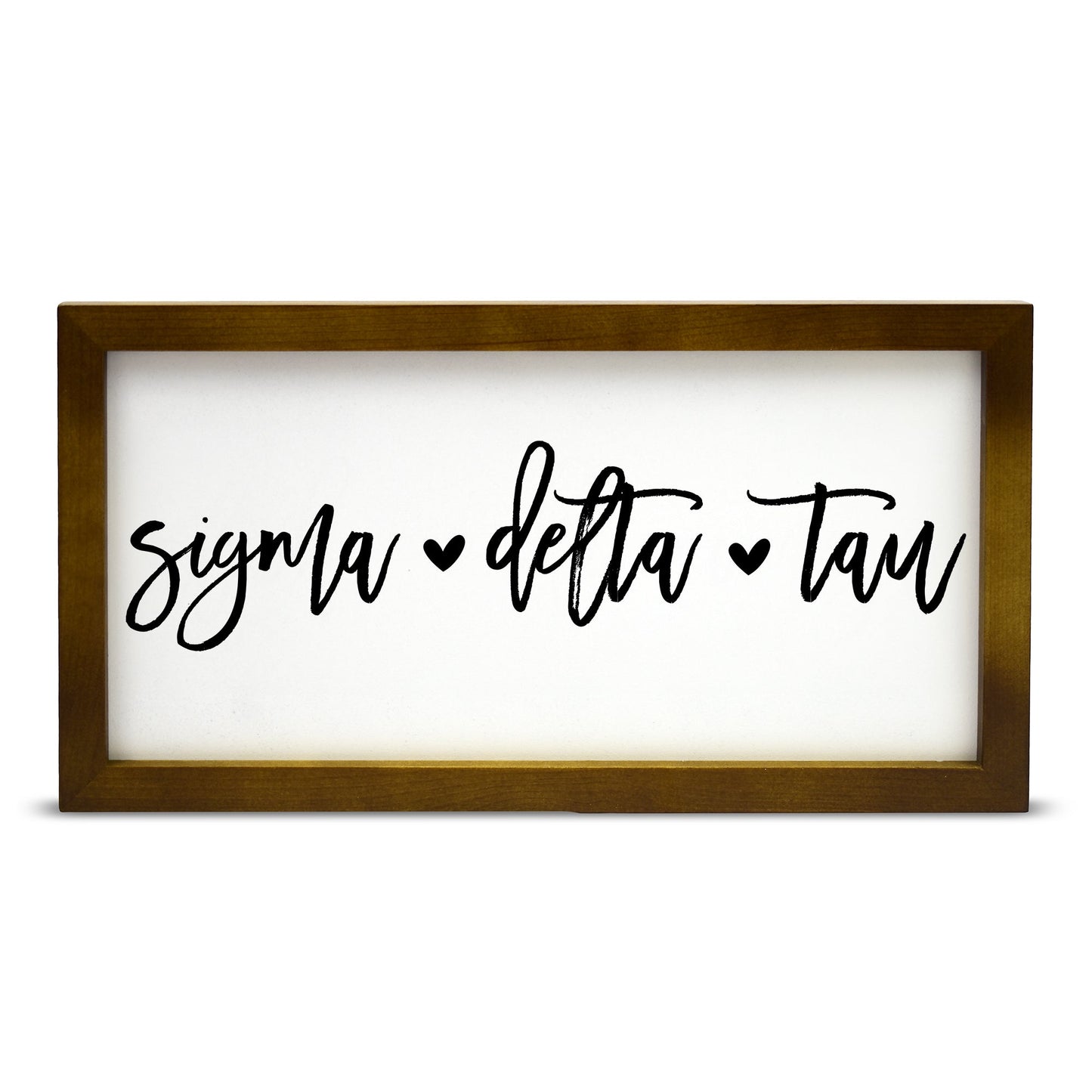 Sigma Delta Tau Script Wooden Sign