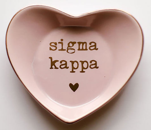 Sigma Kappa Ceramic Ring Dish