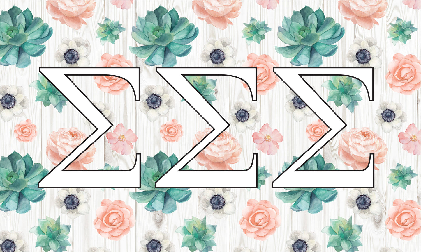 Sigma Sigma Sigma Sorority Flags - Virginia Book Company