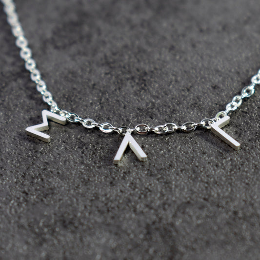 Sigma Lambda Gamma Silver Greek Letters Necklace