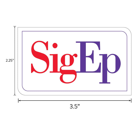 Sigma Phi Epsilon Fraternity Sticker Sheet- Brand Focus