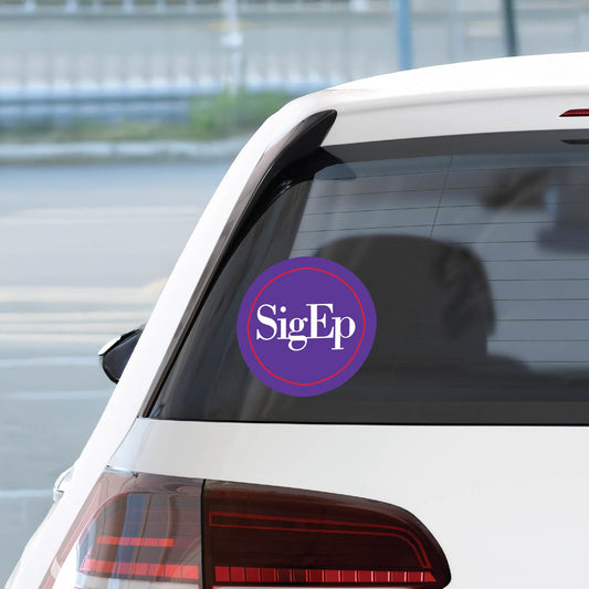 Sigma Phi Epsilon Fraternity Car Decal Sticker- Full Color Circle Logo