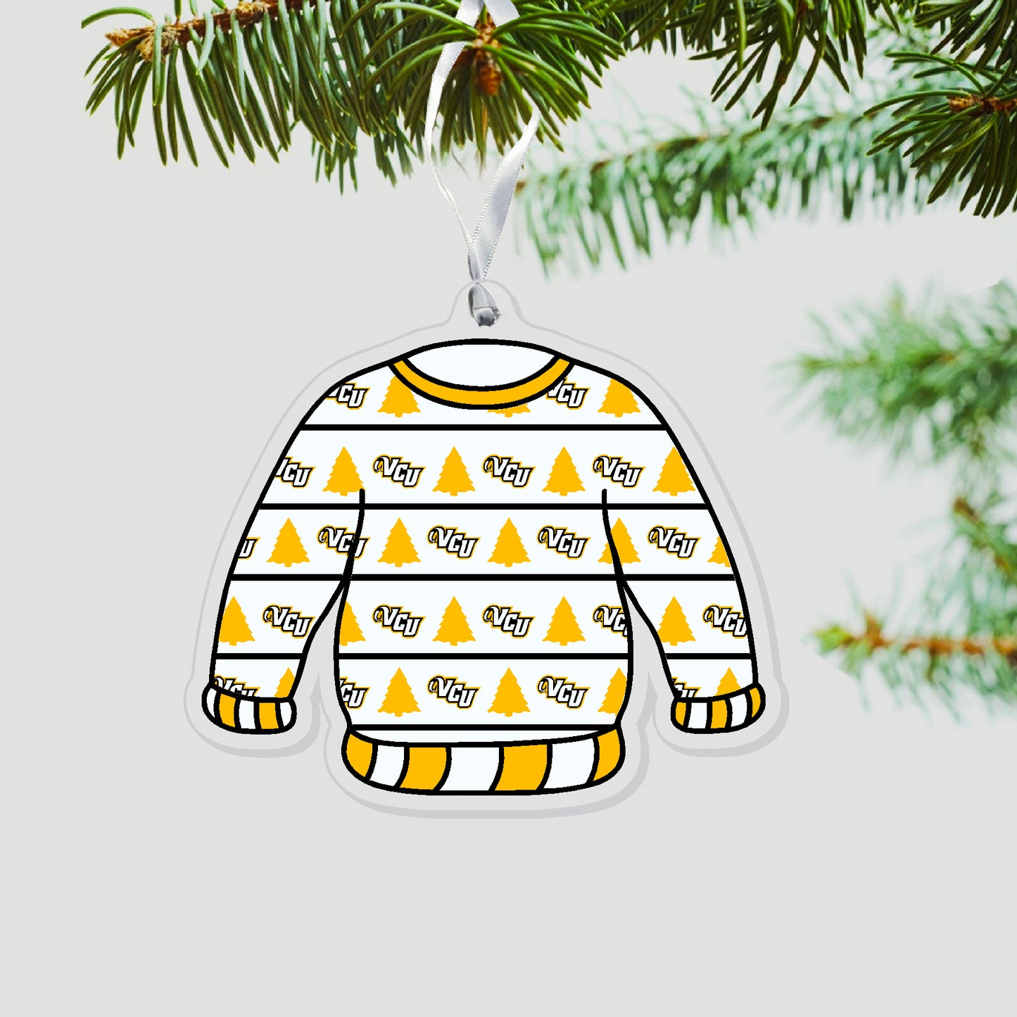 VCU Tacky Sweater Ornament