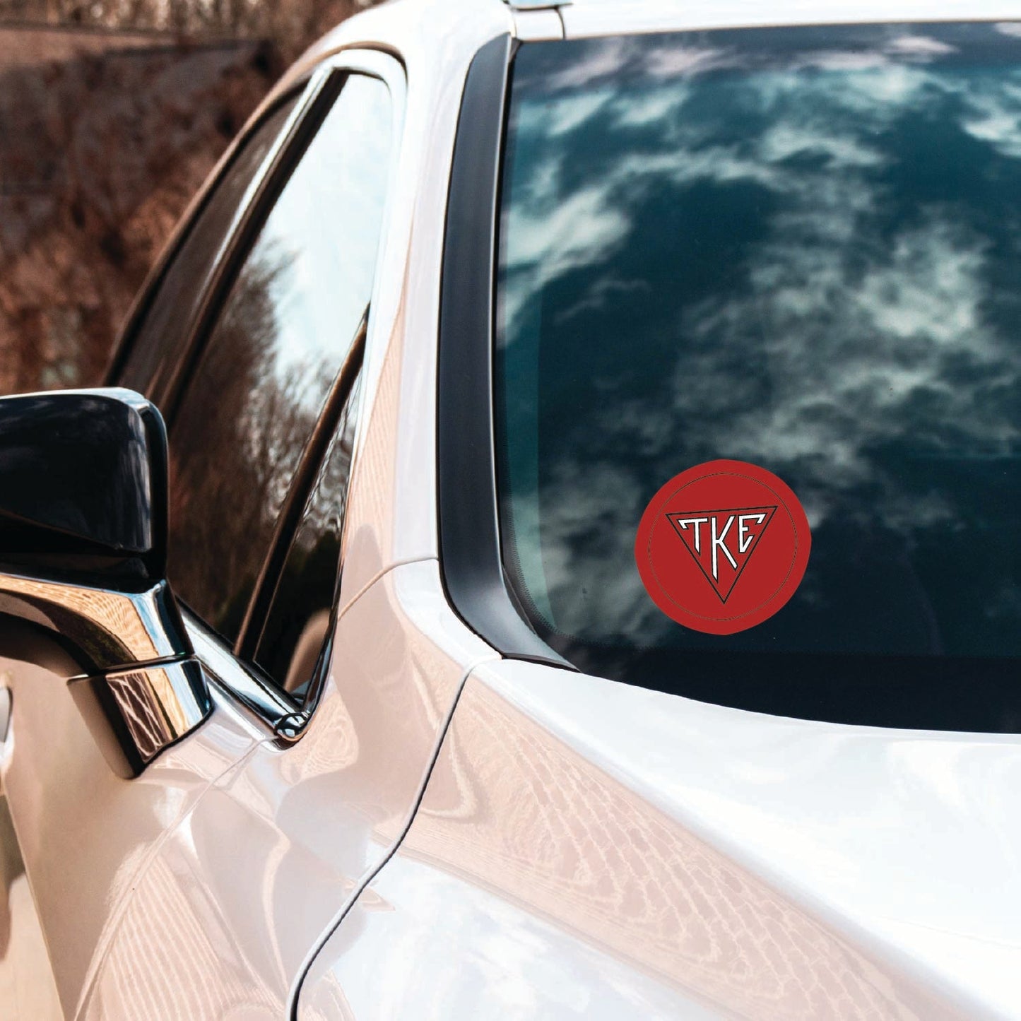 Tau Kappa Epsilon Fraternity Car Decal Sticker- Full Color Circle Logo