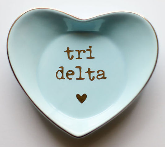 Delta Delta Delta Ceramic Ring Dish