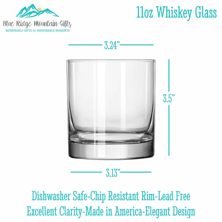 Richmond Va - Street Map - Engraved Whiskey Glass