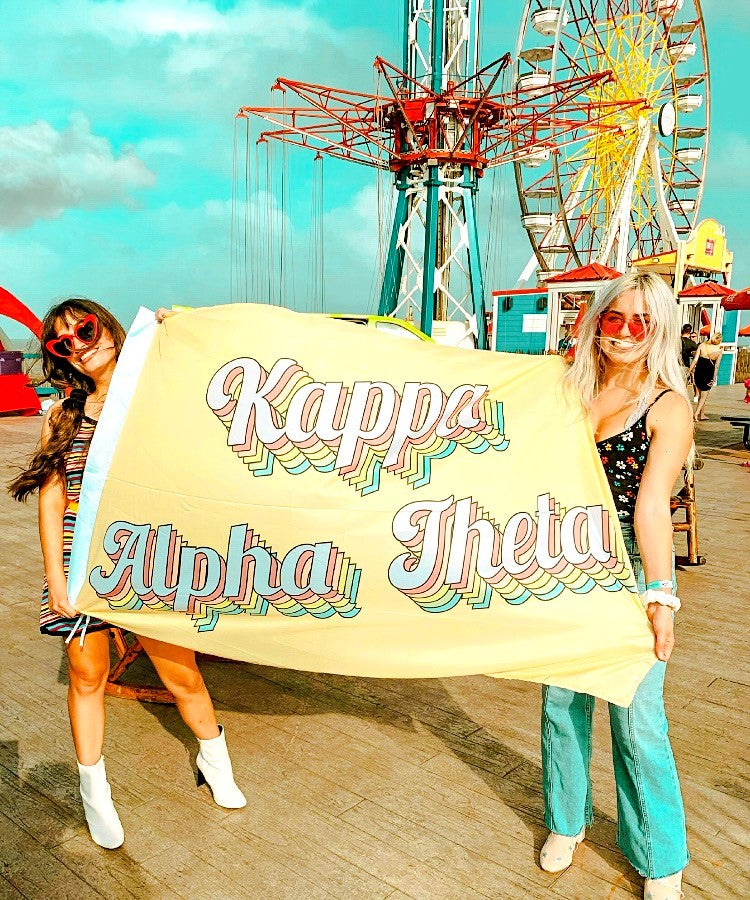 Zeta Tau Alpha Retro Flag - Virginia Book Company