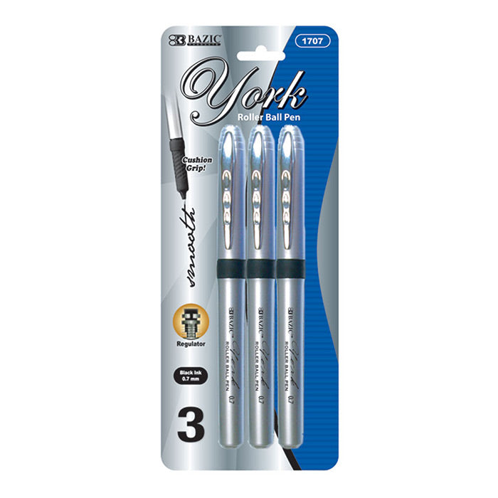 York Black Rollerball Pen