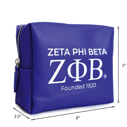 Zeta Phi Beta Makeup Bag