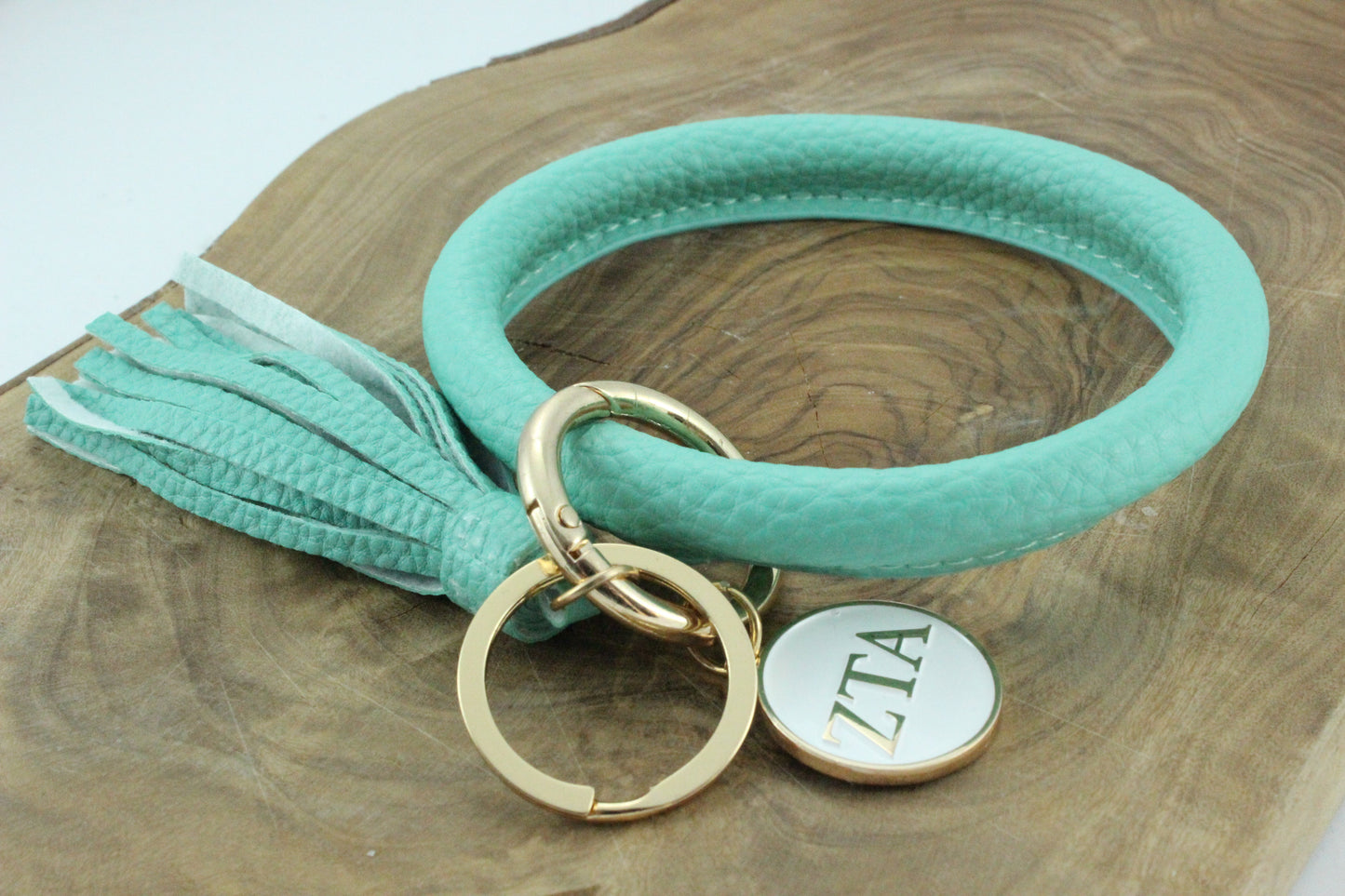Zeta Tau Alpha Bangle Sorority Keychain - Virginia Book Company