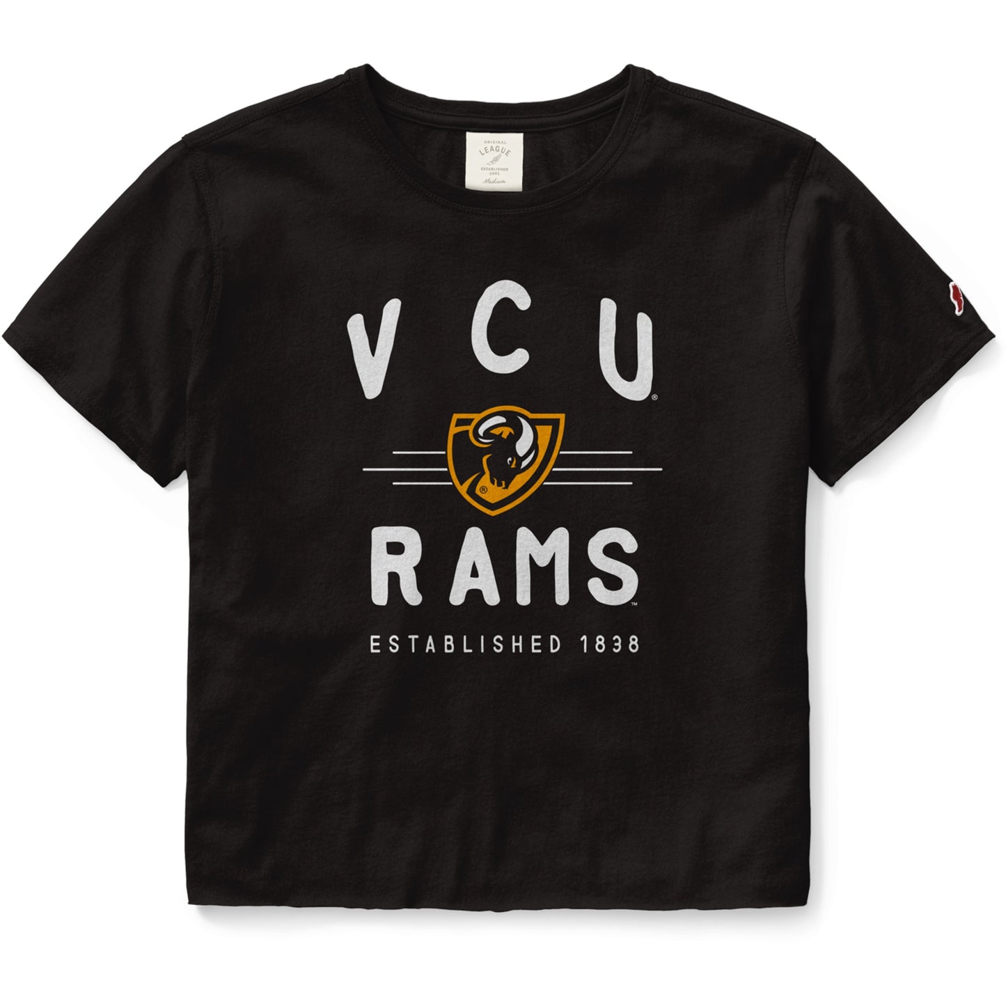 VCU Clothesline Black Cotton Crop Tee - Virginia Book Company