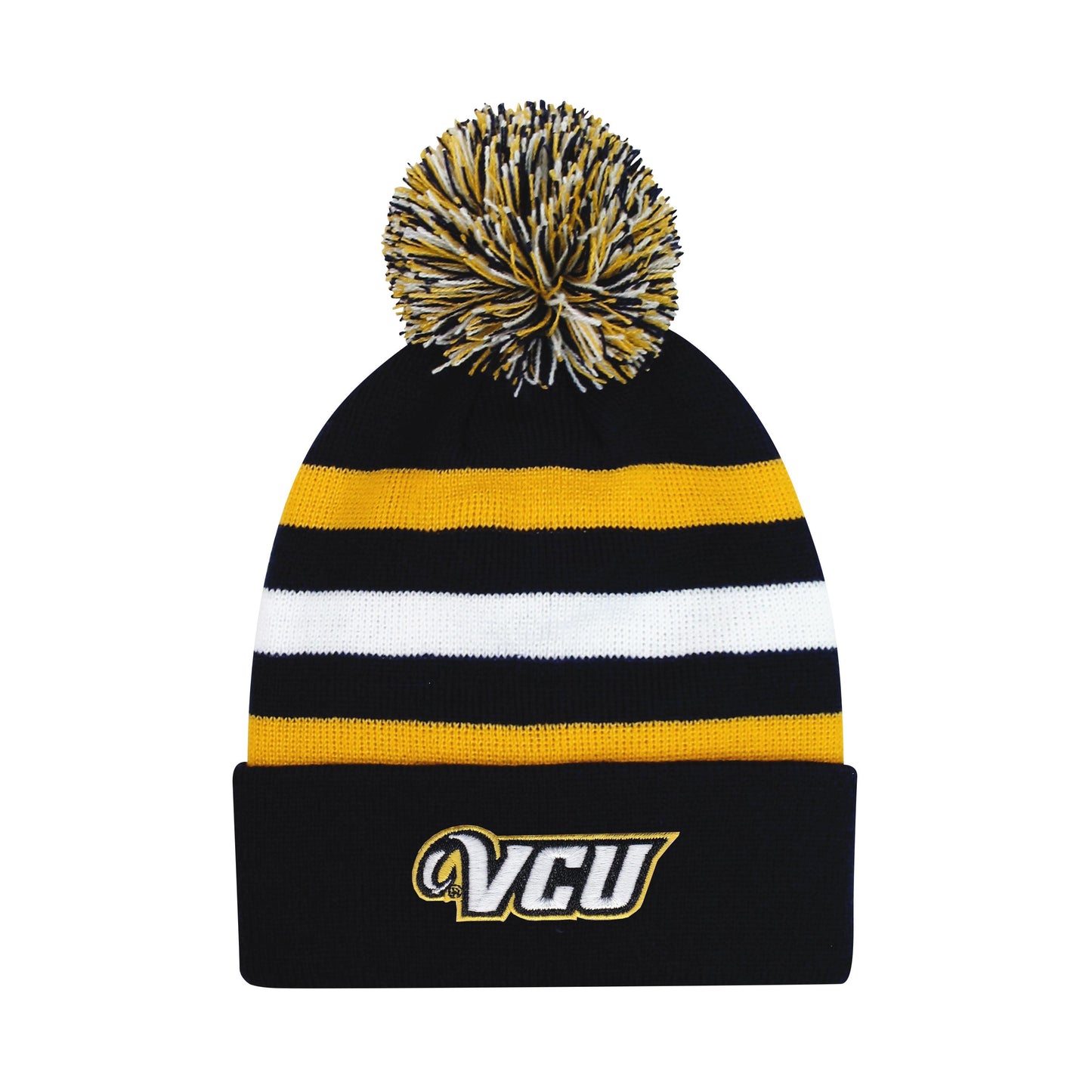 VCU Halftime Knit Beanie with Pom - Virginia Book Company