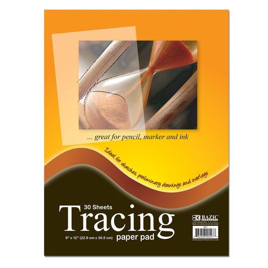 9" X 12" Tracing Paper Pad 30 Ct. - Virginia Book Company