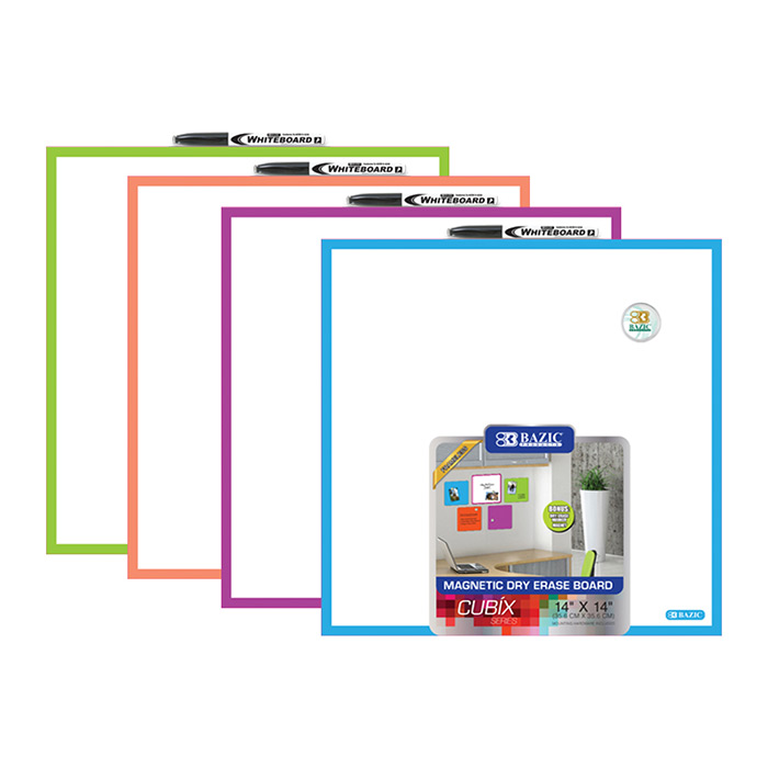 BAZIC 14" x 14" Magnetic Dry Erase Tile - Virginia Book Company