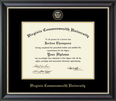 VCU Masterpiece Medallion Diploma Frame - Virginia Book Company