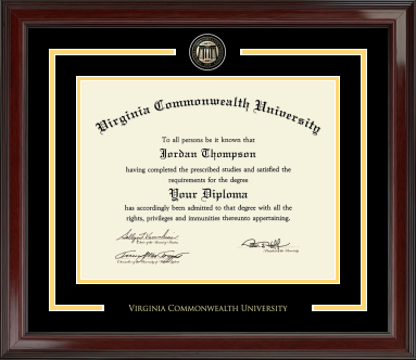 VCU Showcase Edition Diploma Frame - Virginia Book Company