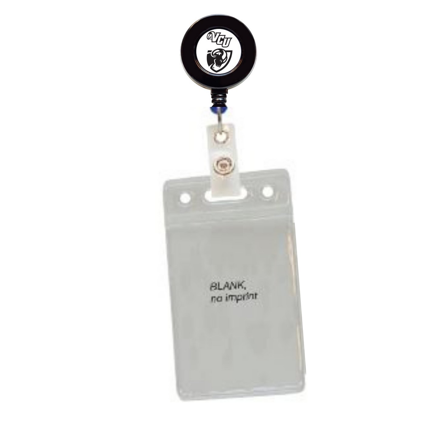 VCU Horizontal Badge Holder with Retractable Reel - Virginia Book Company