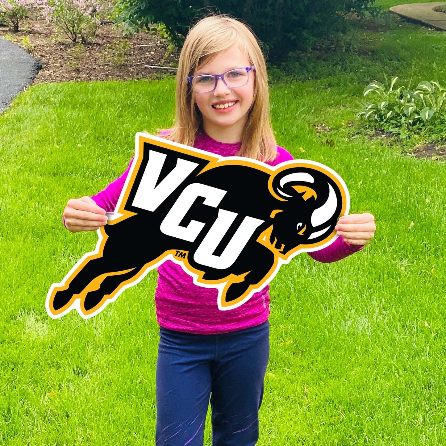 VCU Jumping Ram Logo Lawn Sign Decoration - Virginia Book Company