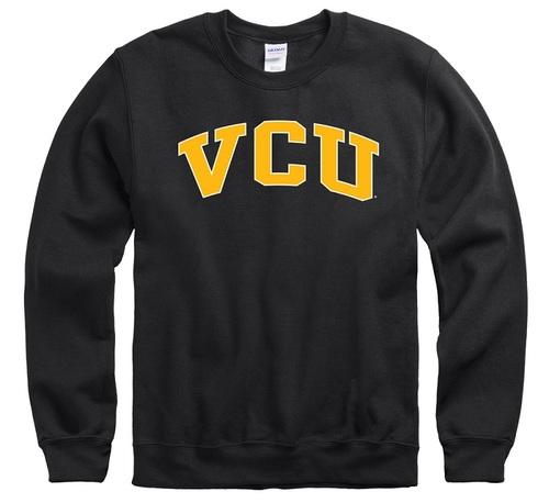 VCU Bold Arch Black Crew - Virginia Book Company