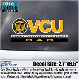 VCU Dad Shock Decal - Virginia Book Company