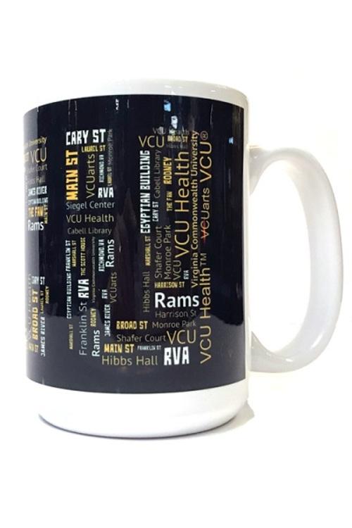 VCU 15Oz White Mug - Virginia Book Company