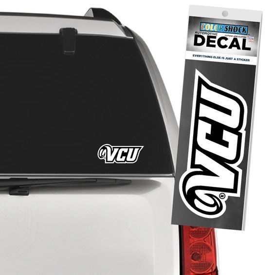 VCU Black and White Decal - Virginia Book Company