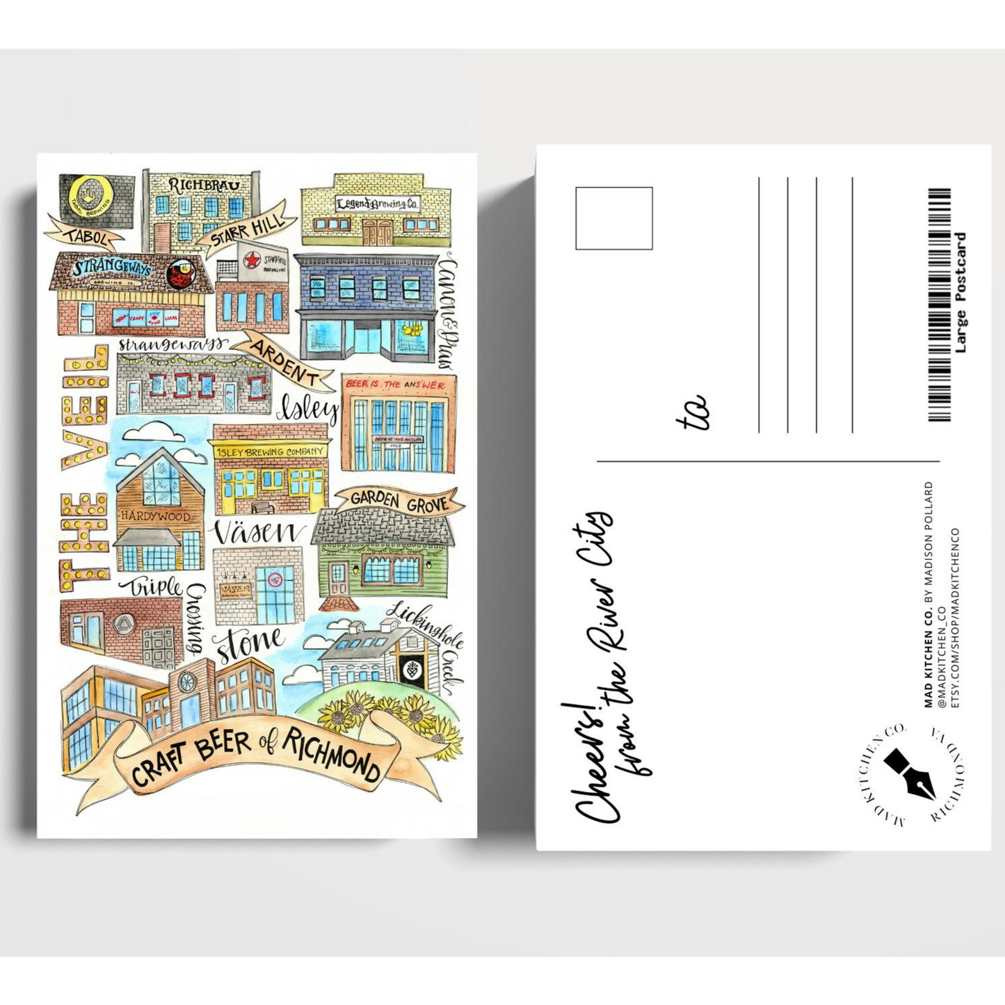 Craft Beer of Richmond Postcard- 5.5" x 8.5" - Virginia Book Company