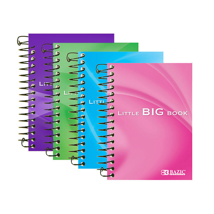 Bazic 180 Ct. 4"X 5.5" Spiral Fat Book - Virginia Book Company