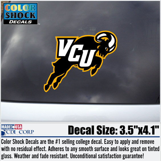 VCU Jumping Ram Decal - Virginia Book Company