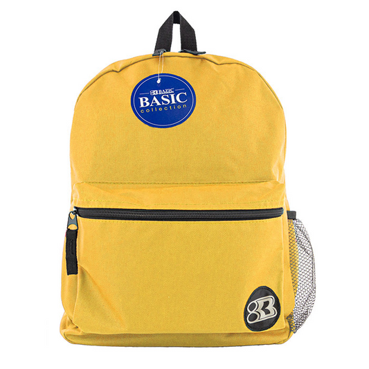 16" Mustard Basic Backpack - Virginia Book Company