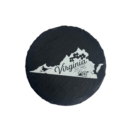 Virginia Icons - UV Printed Slate Coasters