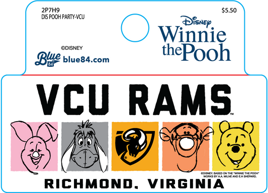 VCU Pooh Party Sticker